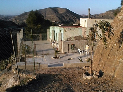 Forecourt of the old house with new floor (February 3, 2000)