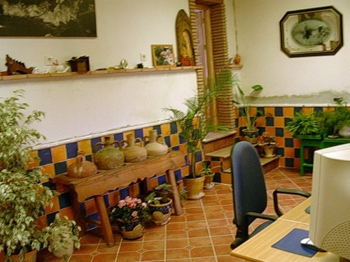 The old living room redesigned as a study (October 25, 2004)