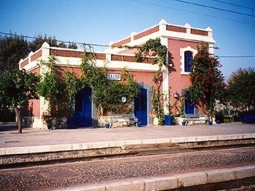 La antigua estación de tren
