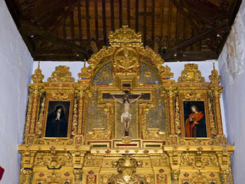Paterna del Río, altar barroco de la iglesia de San Juan Evangelista
