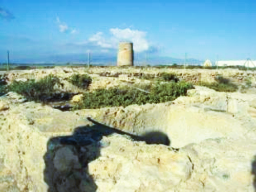 Retamar, restos de una factoría romana de salazones
