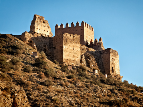 Tabernas, restos del castillo