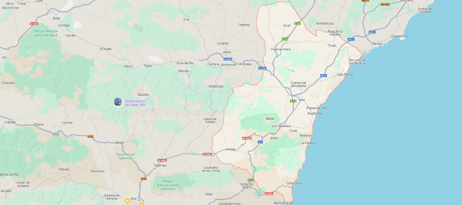 Levante almeriense por © Google Maps