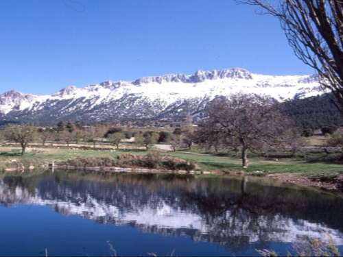 María, la primera nieve en la Sierra