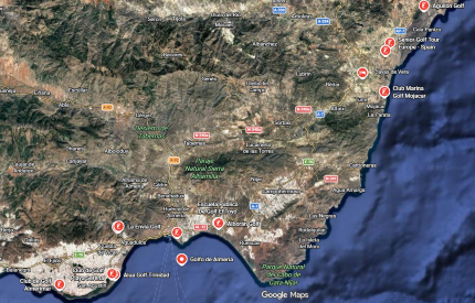 Golf courses in Almería